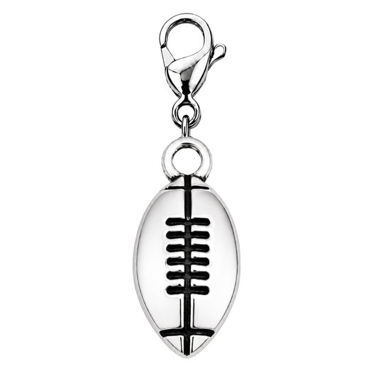 Football Clip On Zipper Pull