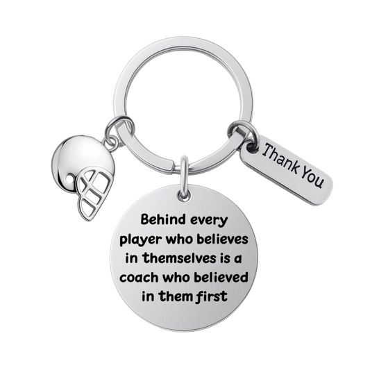 Football Coach Keychain - Behind Every Player