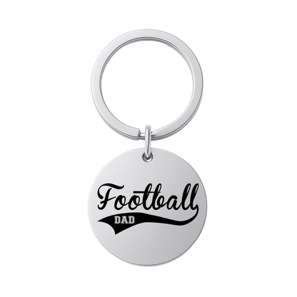 Football Dad Keychain - Different Styles & Shapes