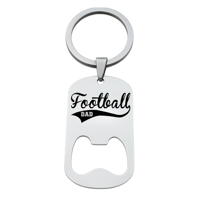 Football Dad Keychain - Different Styles & Shapes