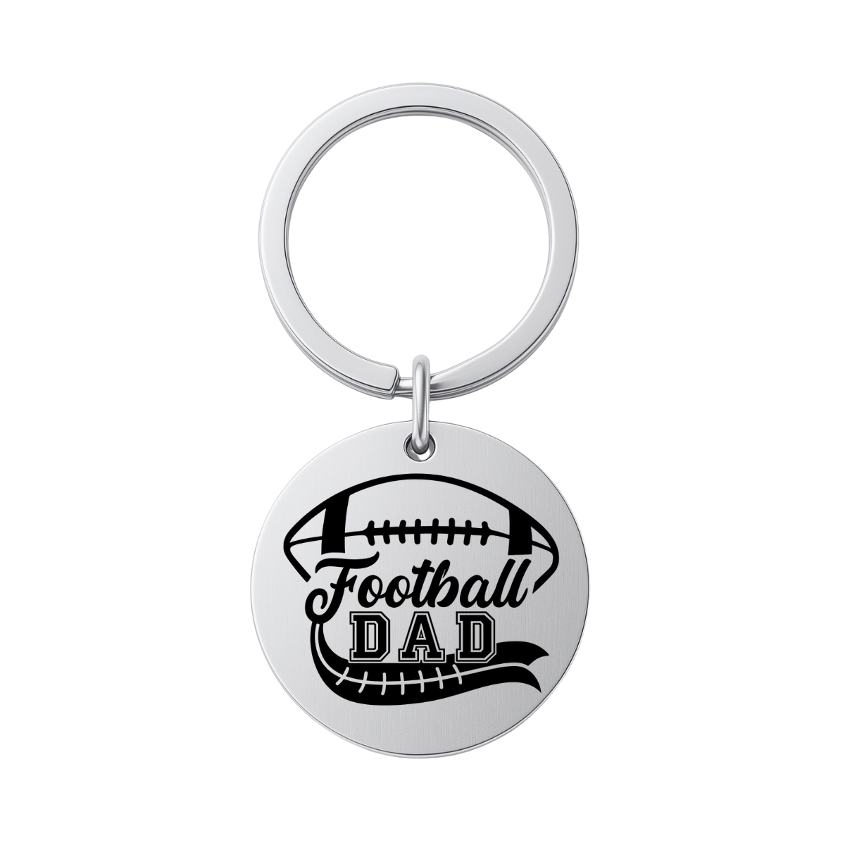 Football Dad Keychain - Different Styles & Shapes