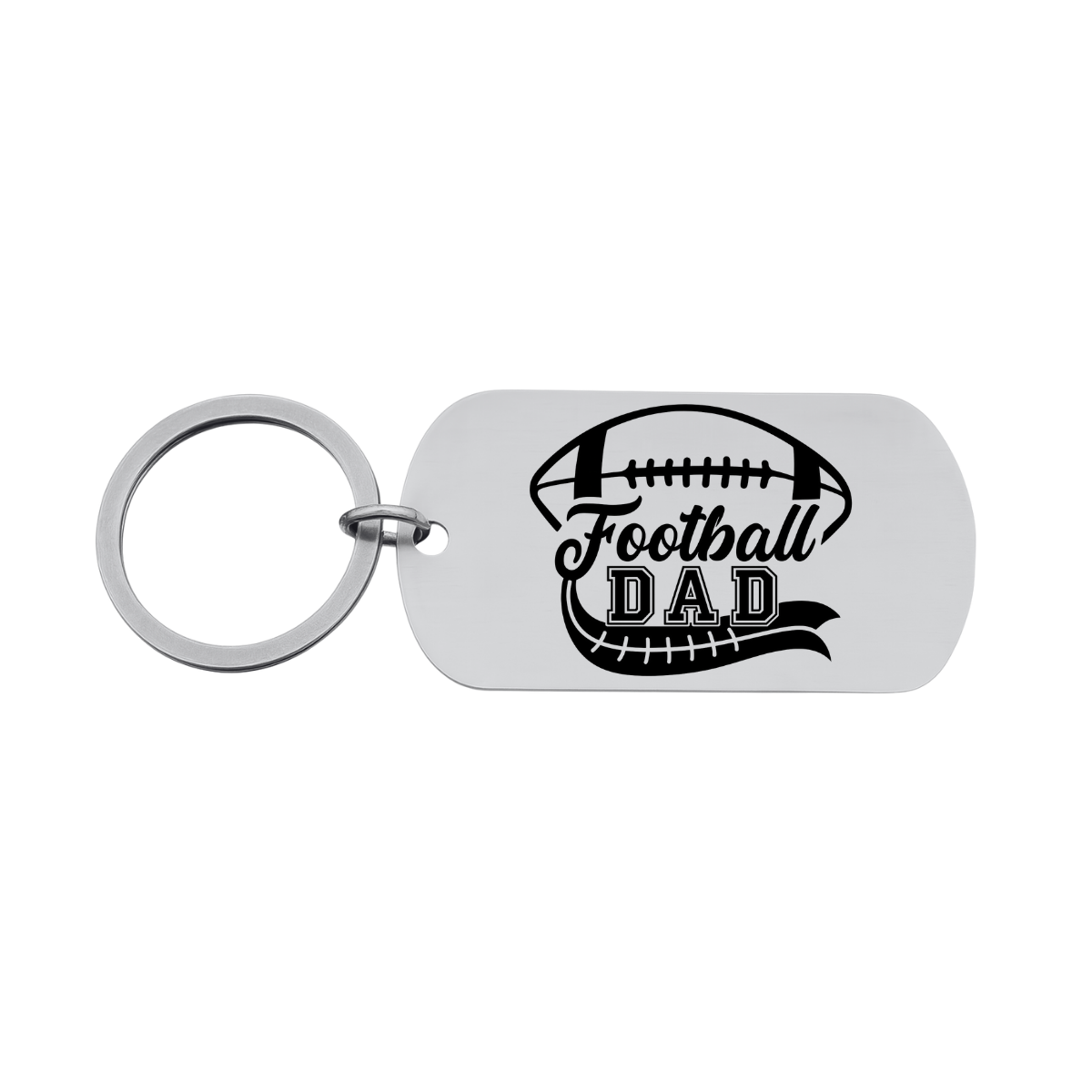 Football Dad Keychain - Different Styles & Shapes