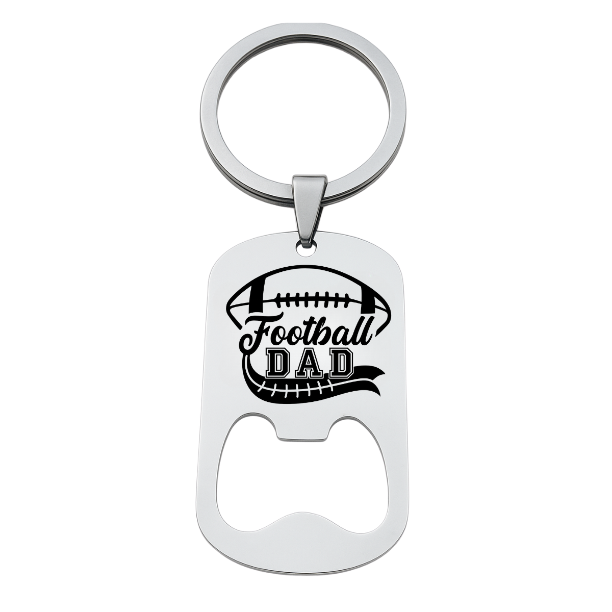 Football Dad Keychain - Different Styles & Shapes