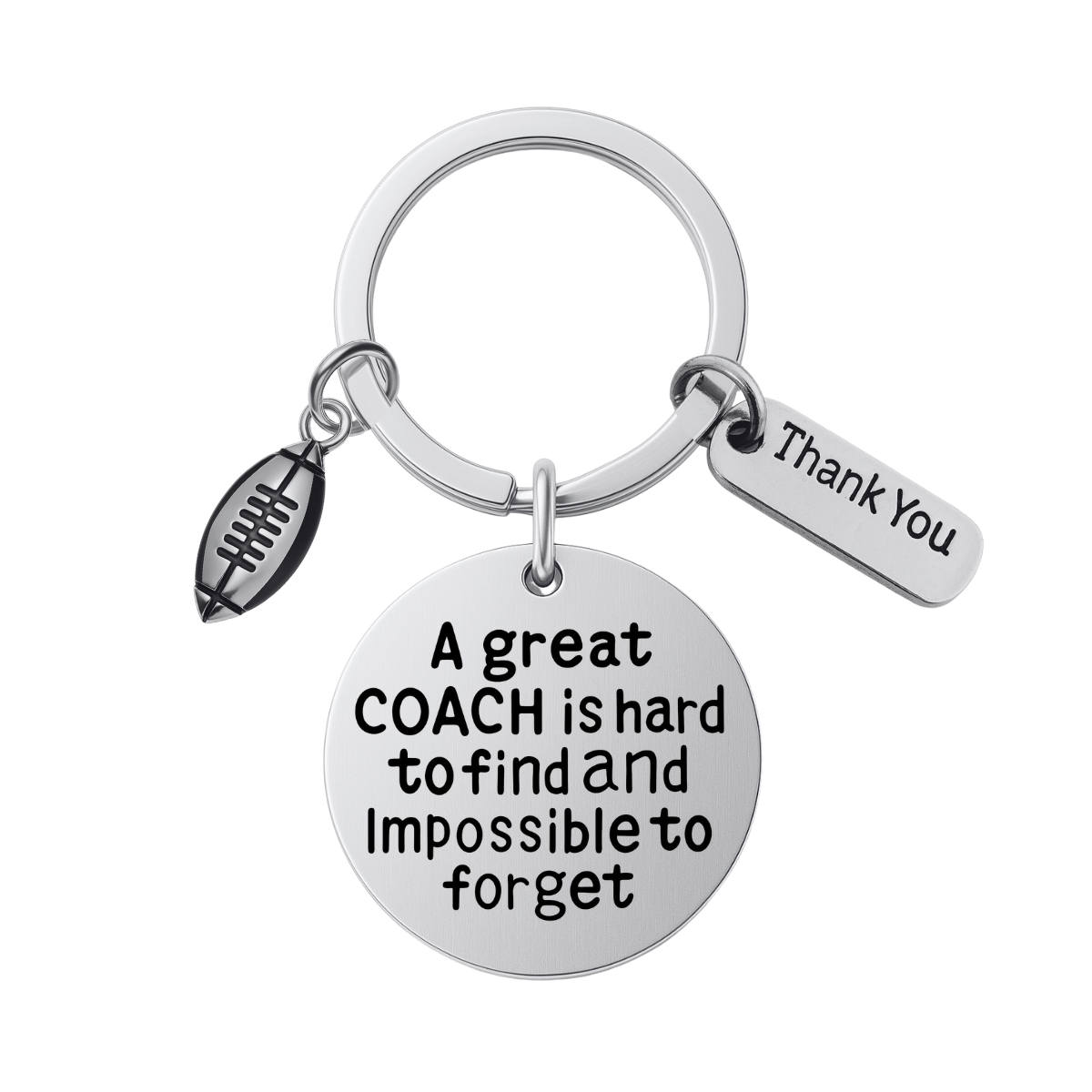 Football Great Coach is Hard to Find Keychain