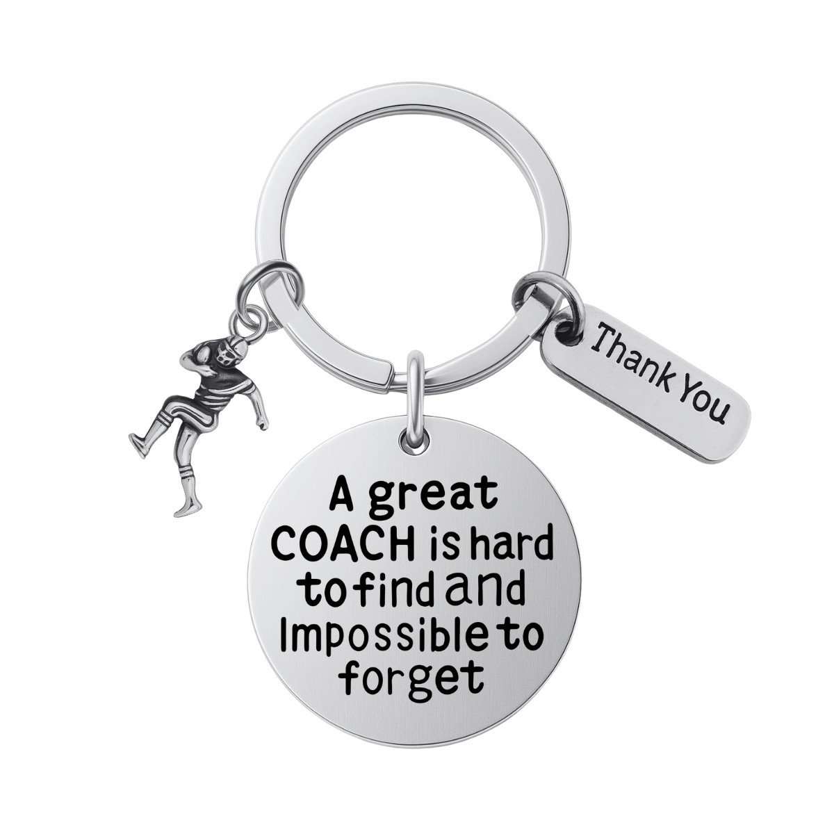 Football Great Coach is Hard to Find Keychain
