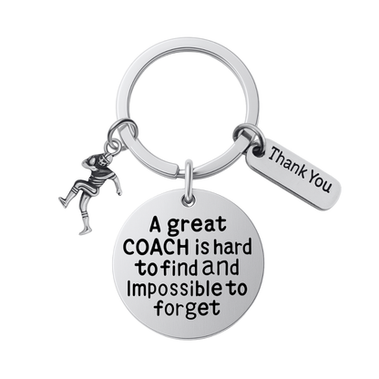 Football Great Coach is Hard to Find Keychain