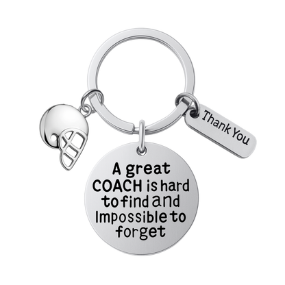 Football Great Coach is Hard to Find Keychain