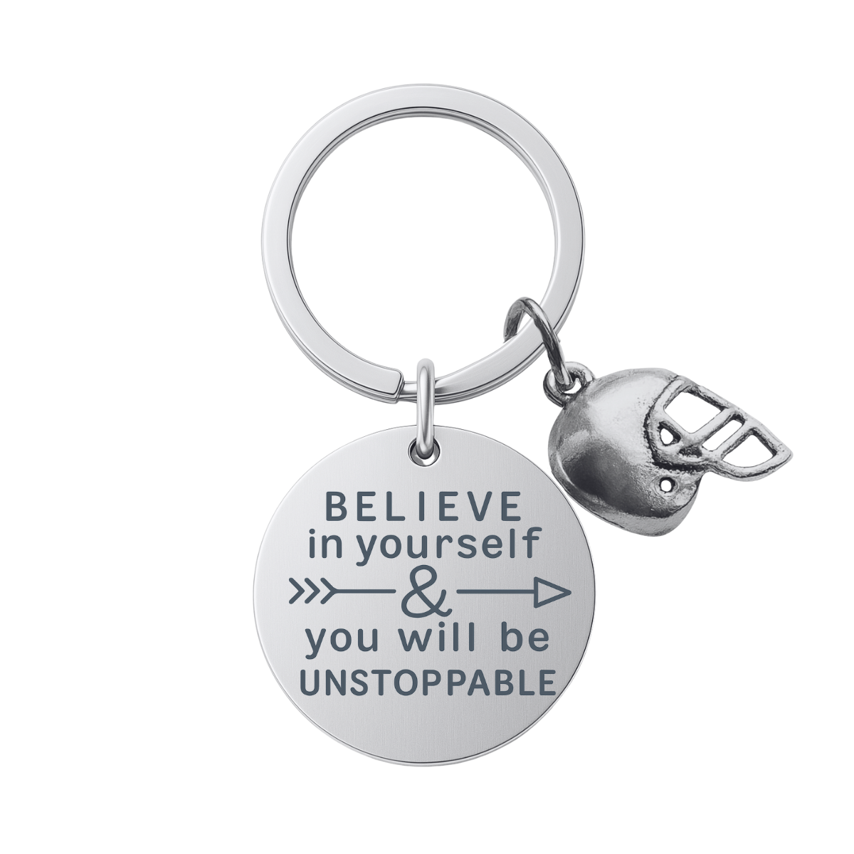 Football Keychain - Believe in Yourself - Pick Style