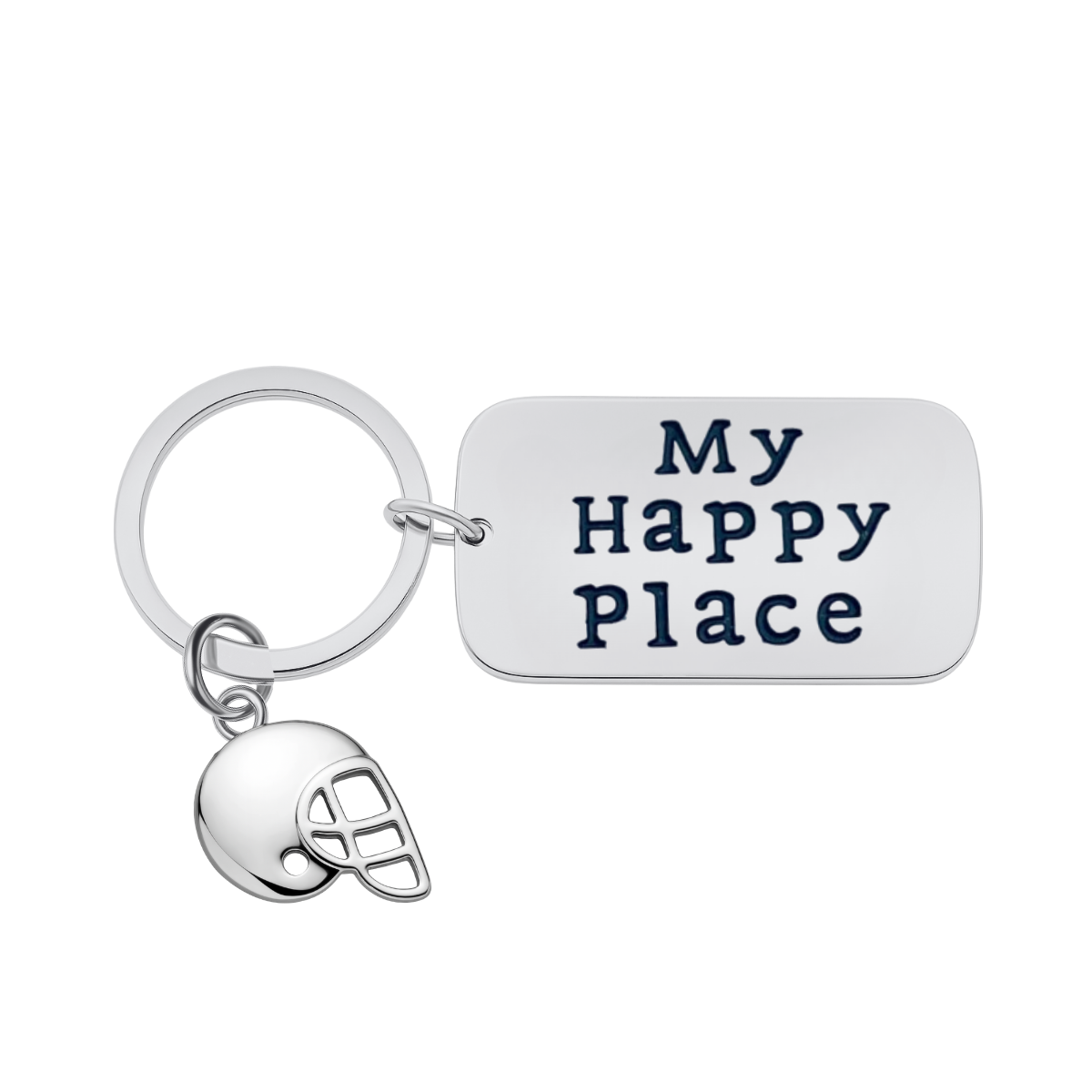 Football Keychain - My Happy Place Charm Keychain - Pick Charm