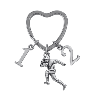 Football Keychain with Players Numbers