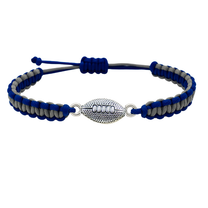 Multi Colored Football Rope Bracelet - Pick Color