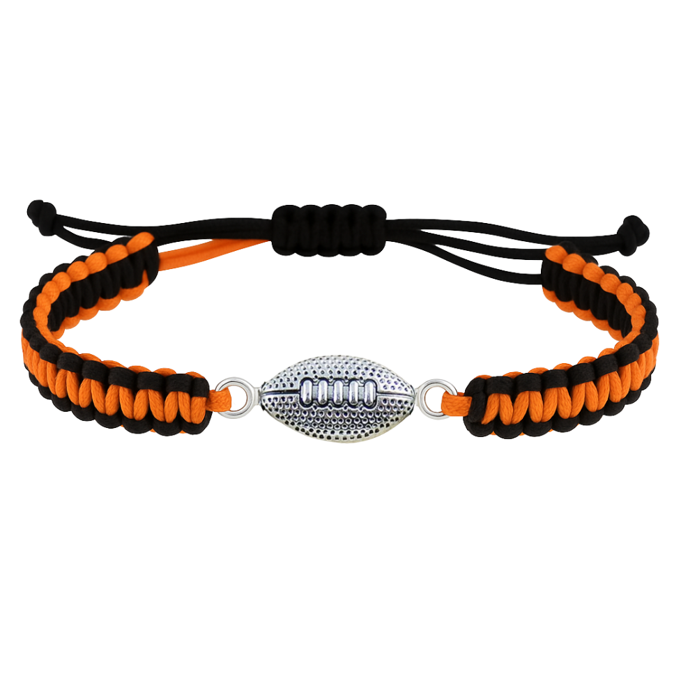 Multi Colored Football Rope Bracelet - Pick Color