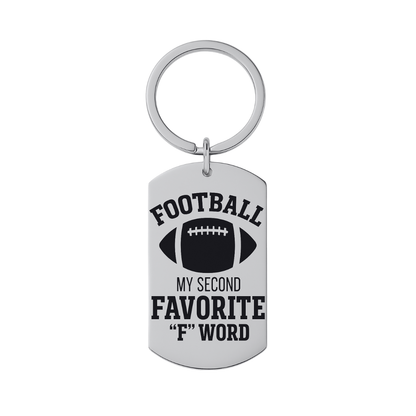Funny Football Keychain