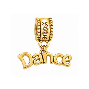 Dance Charm Bead - Gold
