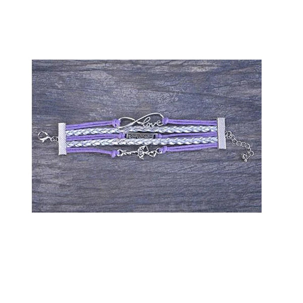 Girls Dance Infinity Bracelet - Choose Colors