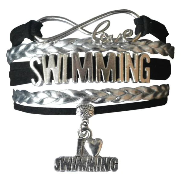 Girls Swim Charm Bracelet