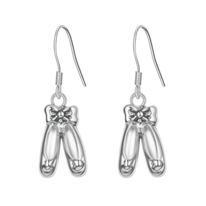 Girls Dance Ballet Shoe Earrings