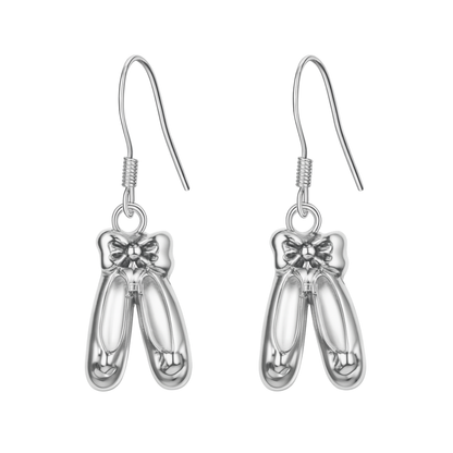Girls Dance Ballet Shoe Earrings