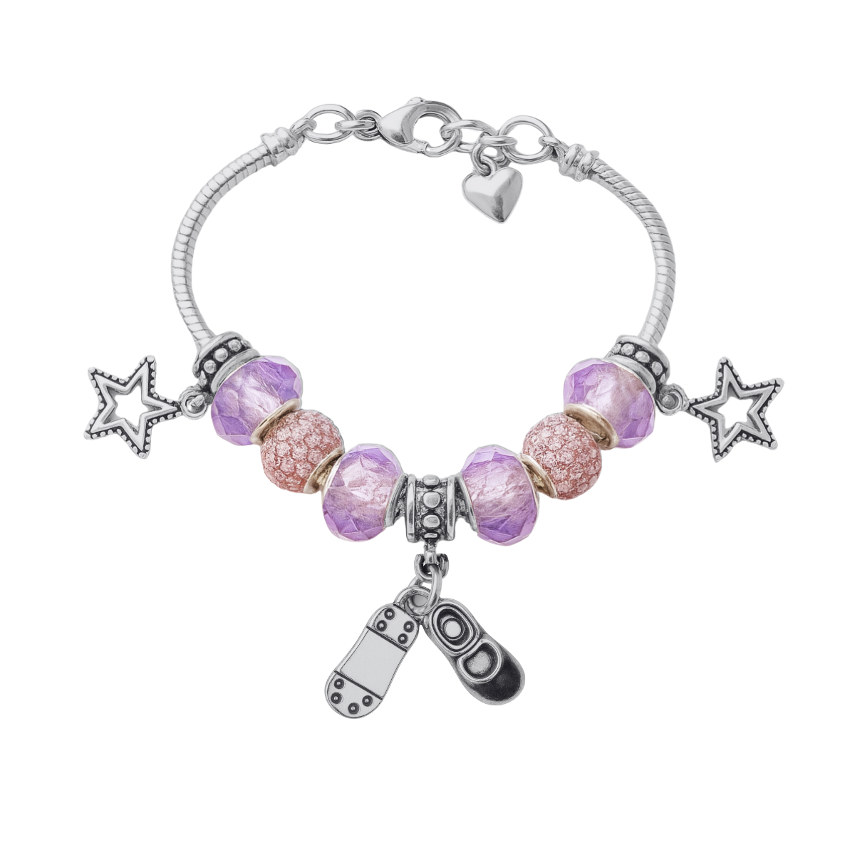 Girls Dance Beaded Charm Bracelet
