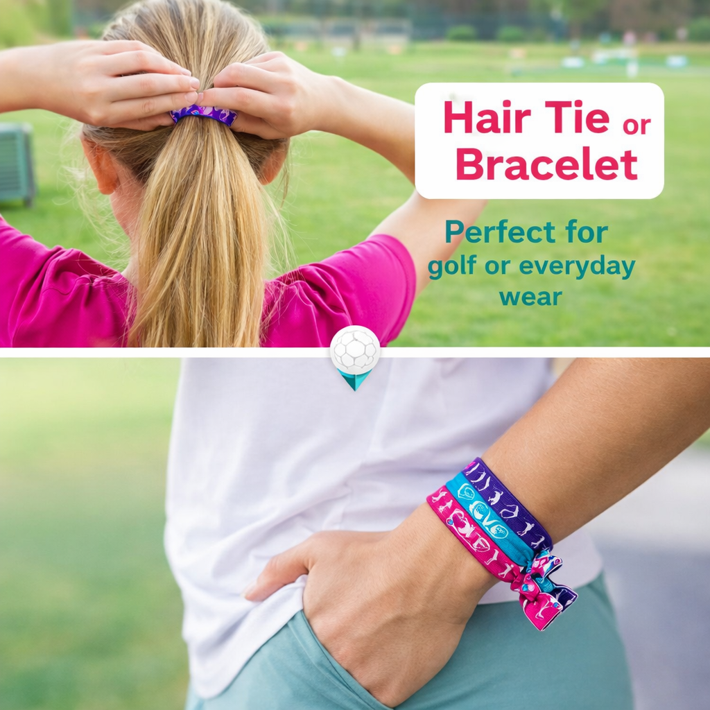 Golf Girl Hair Ties