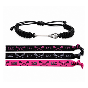 Girls Infinity Lacrosse Gift Set (Bracelet & Headbands)