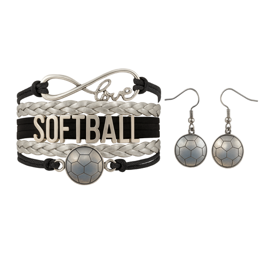 Girls Soccer Infinity Jewelry Set