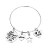 swim charm bracelet with inspirational message she did