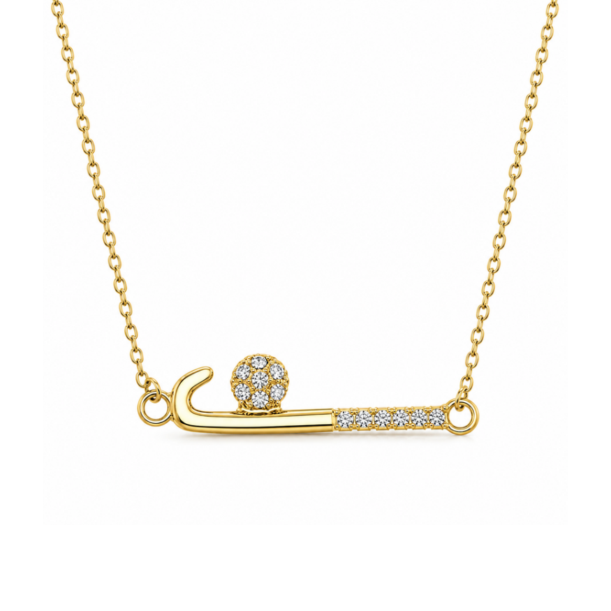 Field Hockey Stick Necklace- Pick Color