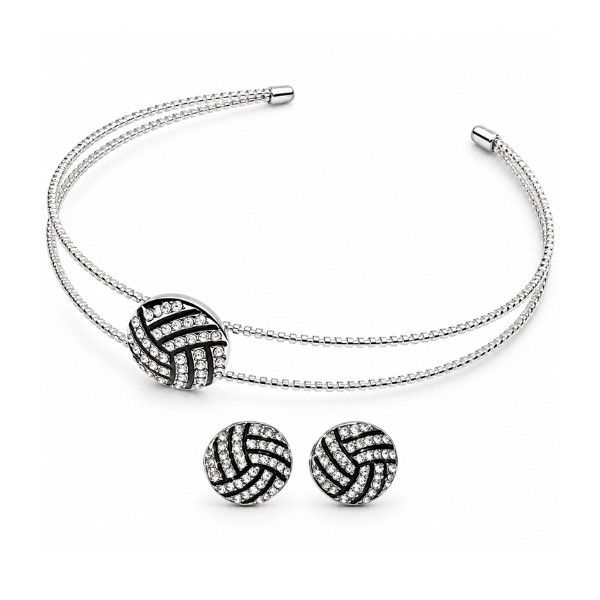 Volleyball Headband and Earring Set