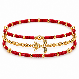 Golf Game Day Bracelet Stack