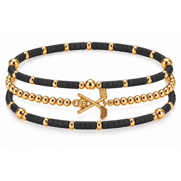 Golf Game Day Bracelet Stack