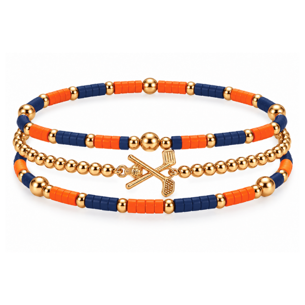 Golf Game Day Bracelet Stack