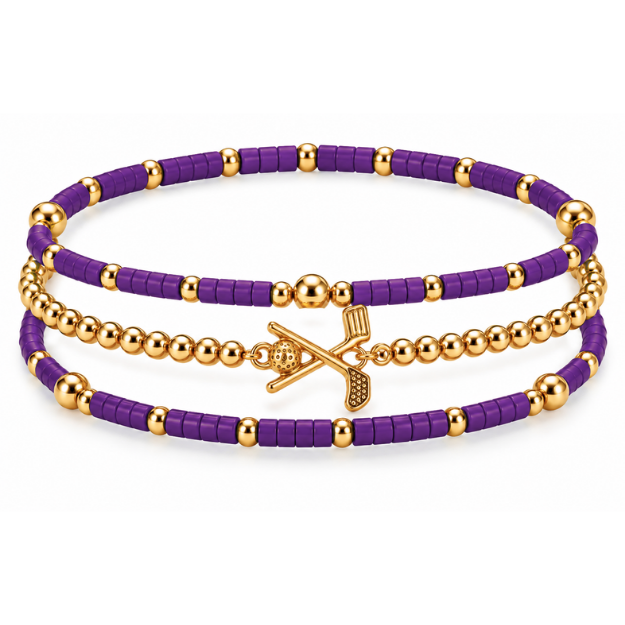 Golf Game Day Bracelet Stack