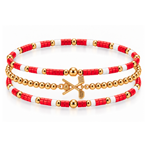 Golf Game Day Bracelet Stack