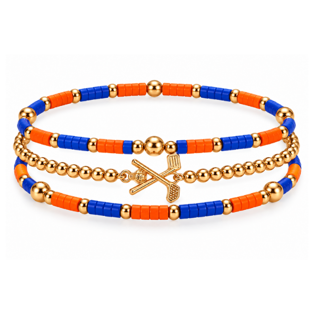 Golf Game Day Bracelet Stack