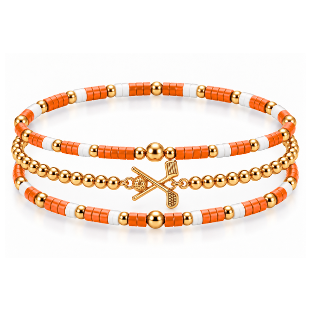 Golf Game Day Bracelet Stack