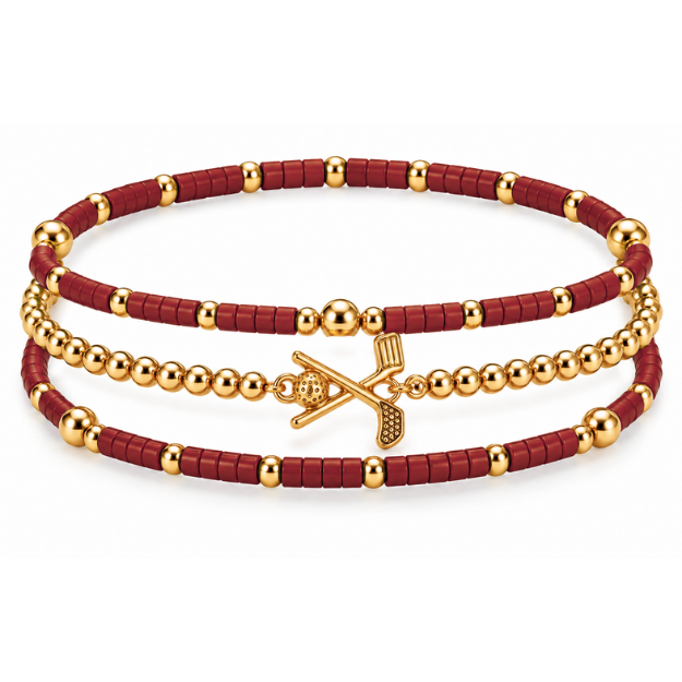 Golf Game Day Bracelet Stack