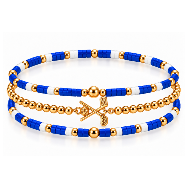 Golf Game Day Bracelet Stack
