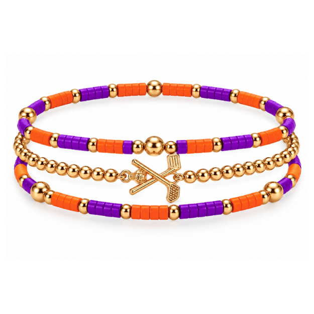 Golf Game Day Bracelet Stack
