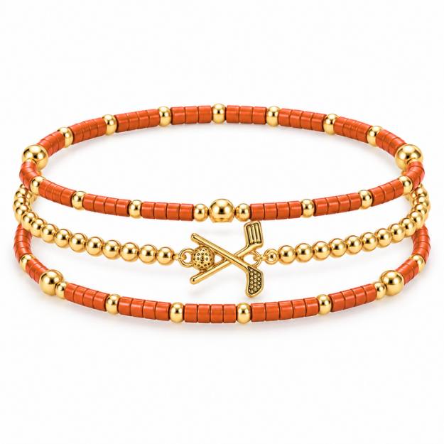 Golf Game Day Bracelet Stack