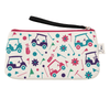 Stylish golf wristlet featuring colorful golf carts and patterns, ideal for on-the-go golf accessories and gifts.