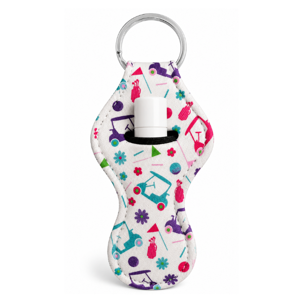 Golf Chapstick Holder Keychain