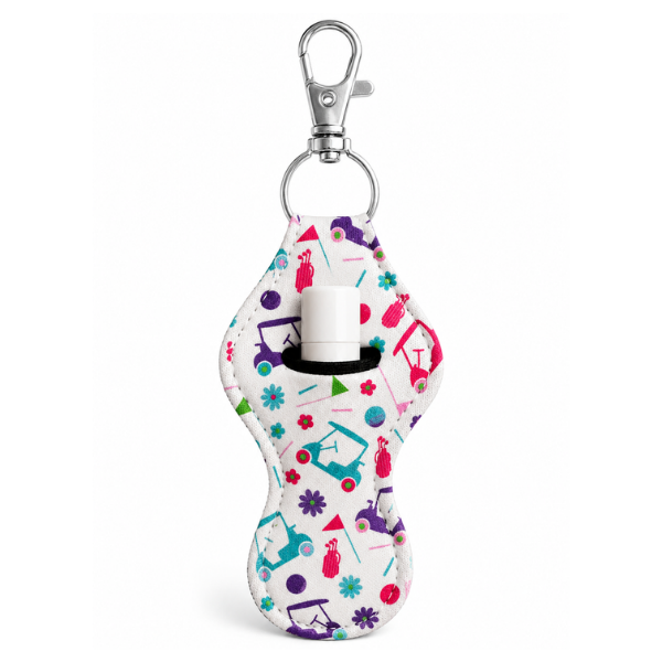 Golf Chapstick Holder Keychain