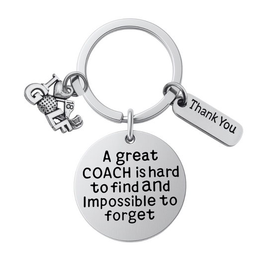 Golf Coach Keychain- Great Coach is Hard to Find