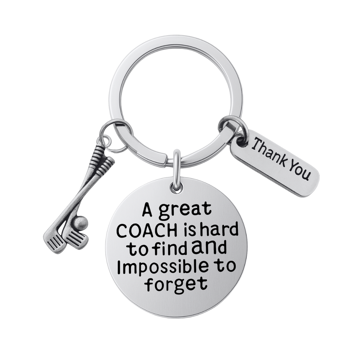 Golf Coach Keychain- Great Coach is Hard to Find