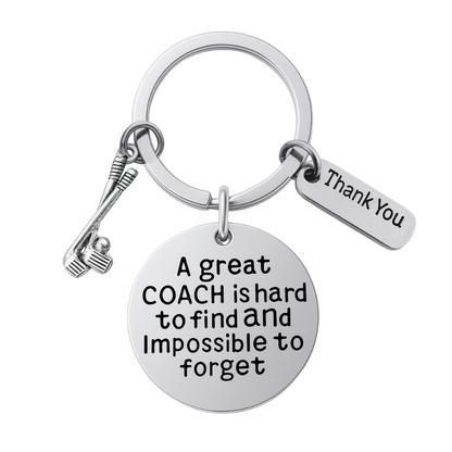Golf Coach Keychain- Great Coach is Hard to Find
