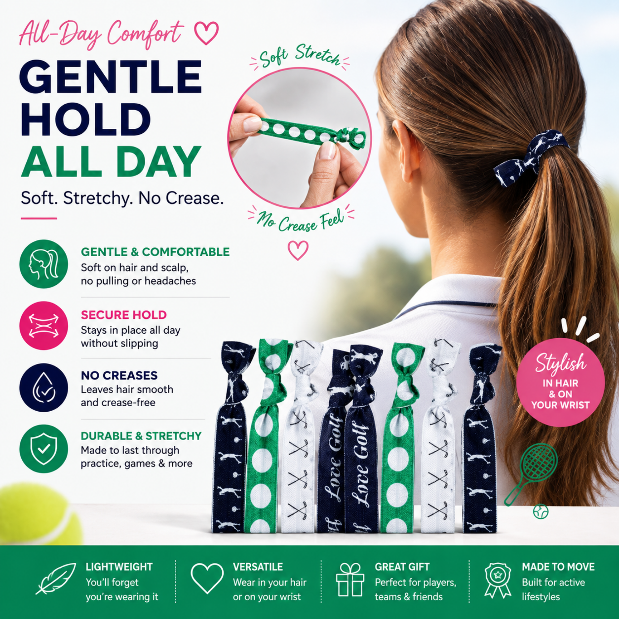 Golf Hair Ties