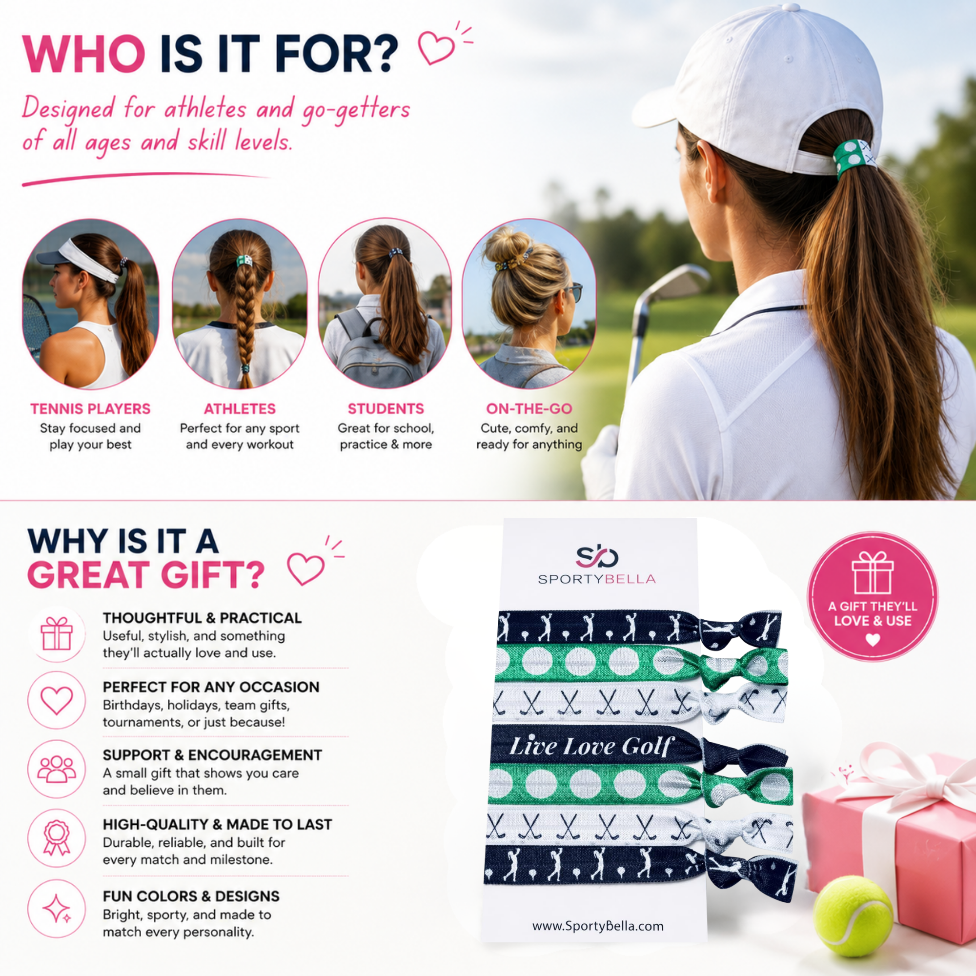 Golf Hair Ties