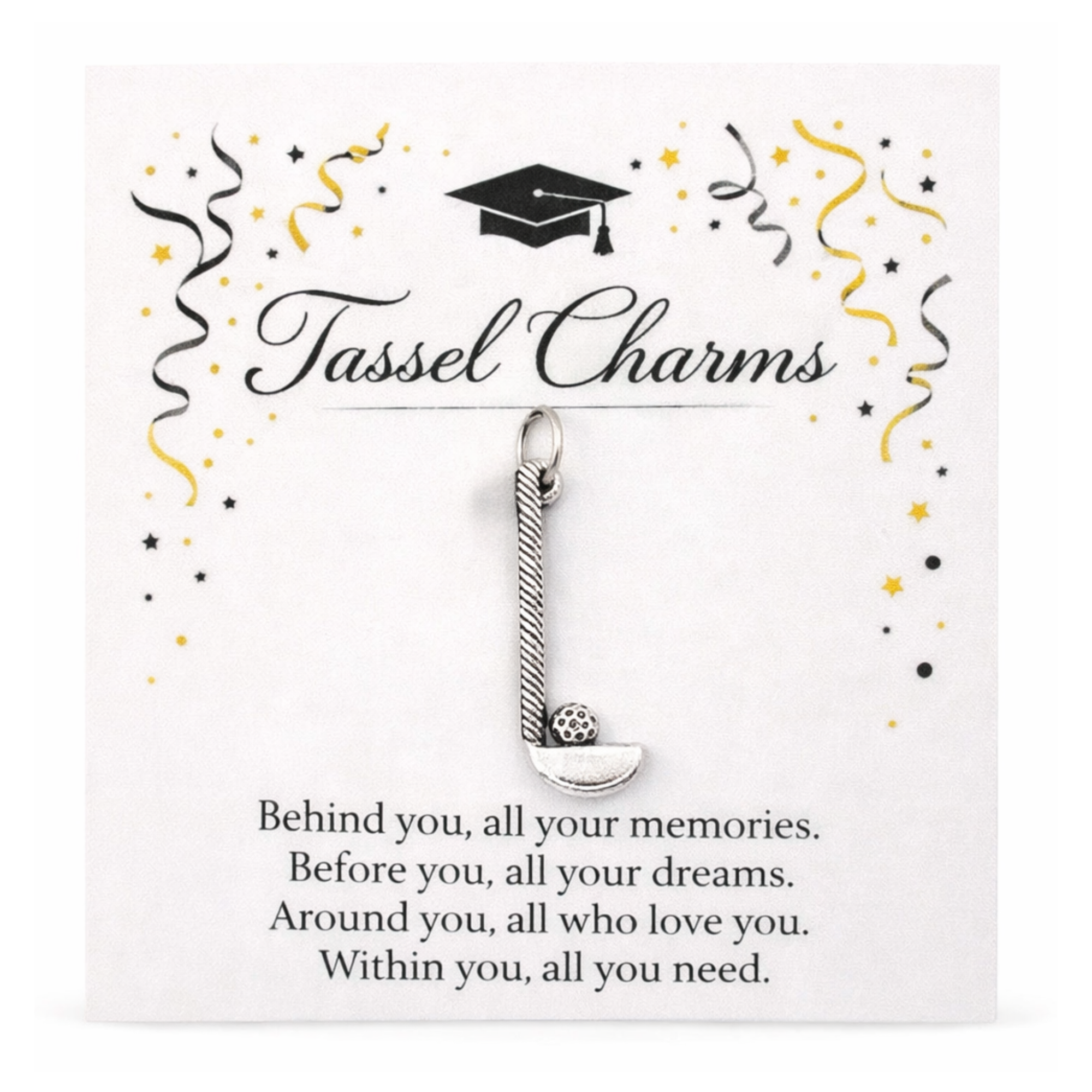 Golf Graduation Tassel Charm