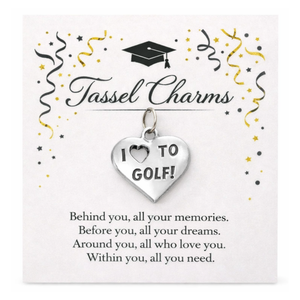 Golf Graduation Tassel Charm
